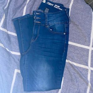 S.O.N.G Curvy high rise skinny ankle jeans